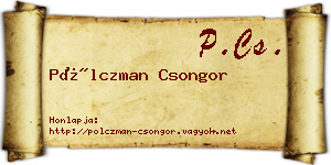 Pölczman Csongor névjegykártya
