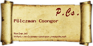 Pölczman Csongor névjegykártya