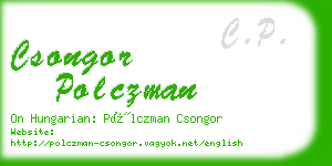 csongor polczman business card